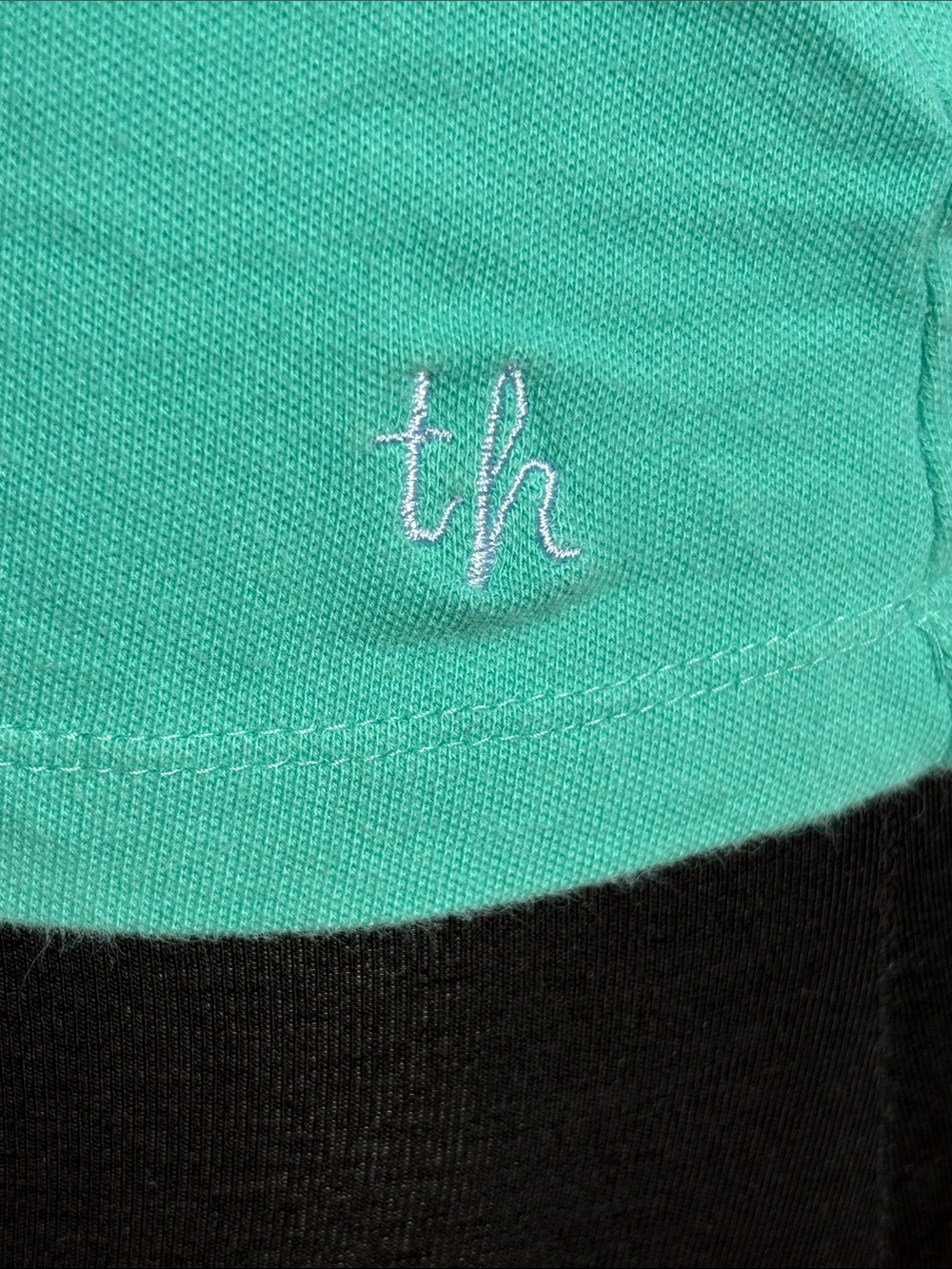 2004 Y2K Tommy Hilfiger tommy jeans Mint Green Short-Sleeve Polo Tank Top - Picture 2 of 6